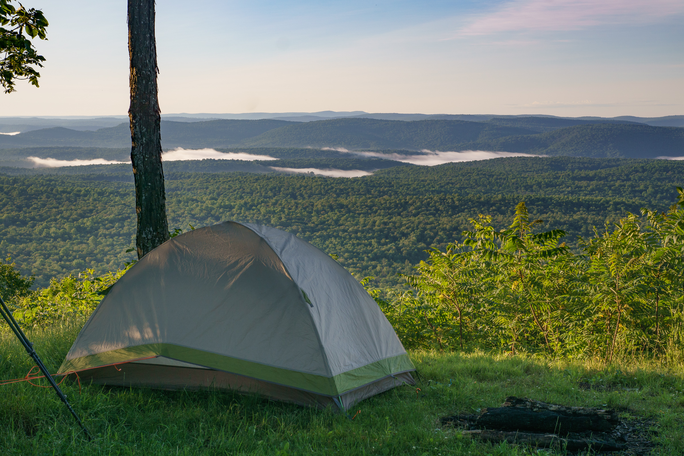 camping Sunrise over Loyalsock Forest camping Sunrise over Loyalsock Forest