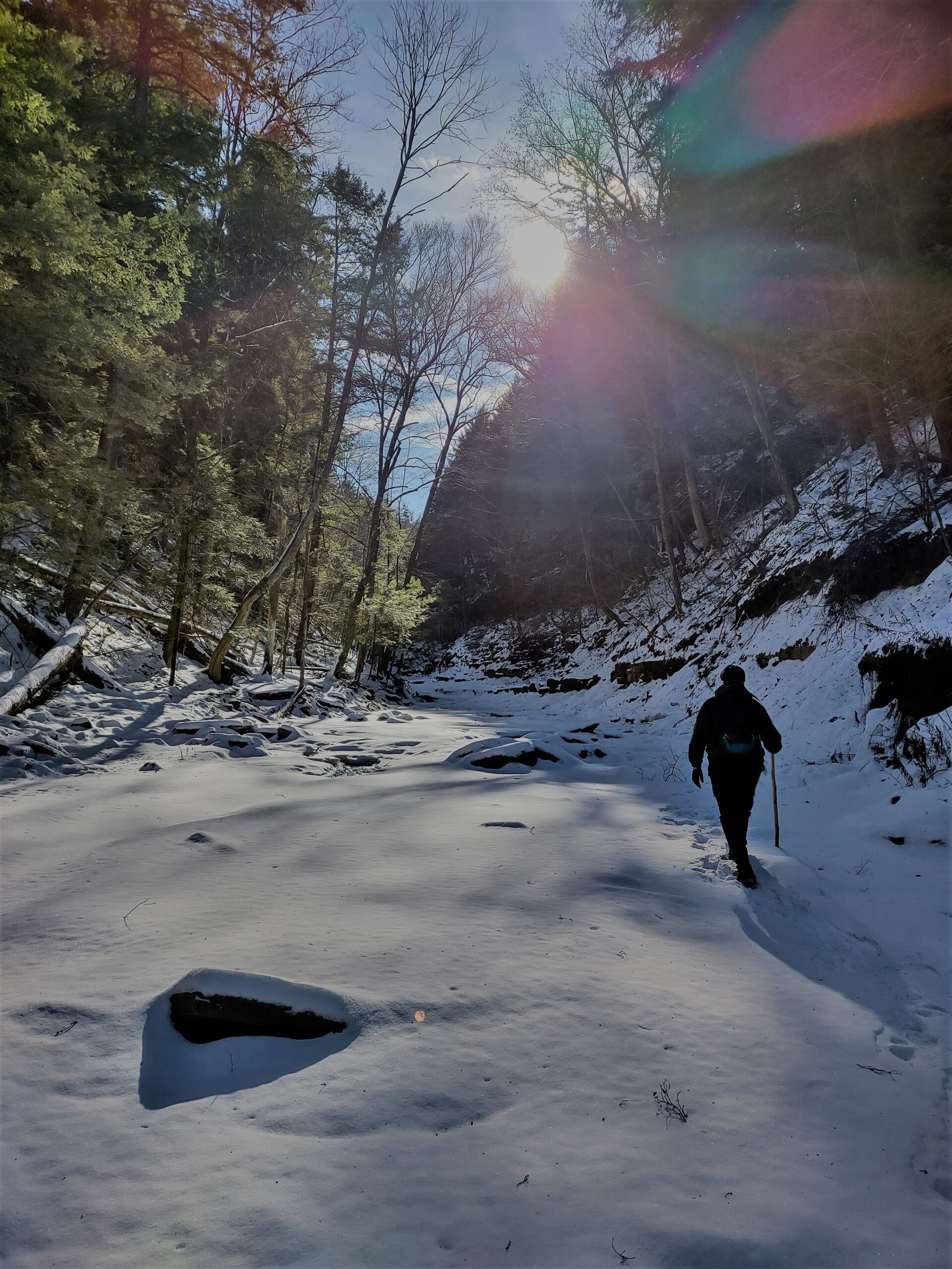 winter hiking winter ice hiking