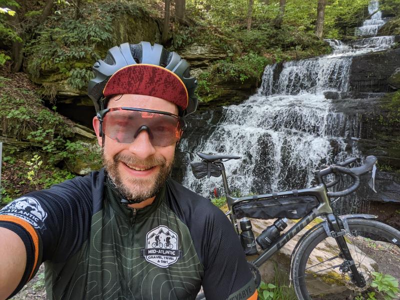 Endless Mountains Gravel Bikepacking Loop (4) bikepacking waterfall